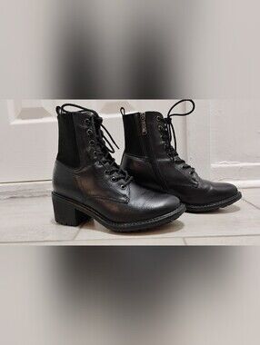 🌦️Blondo black leather mid-season boots 7M US